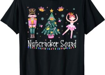 Christmas Nutcracker Squad Ballet Dance Women Kids Girls T-Shirt 1