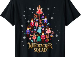 Christmas Nutcracker Squad Ballet Dance Women Kids Girls T-Shirt 3