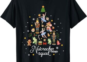 Christmas Nutcracker Squad Ballet Dance Women Kids Girls T-Shirt