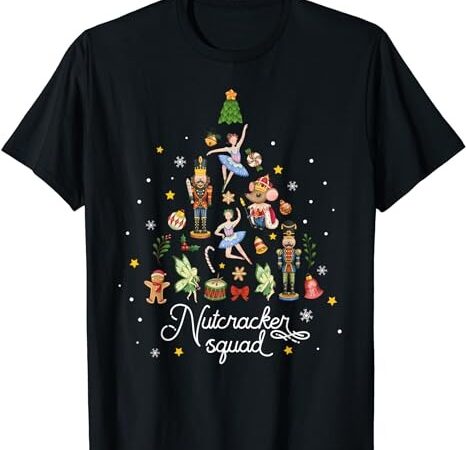 Christmas nutcracker squad ballet dance women kids girls t-shirt