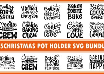 Christmas Pot Holder SVG Bundle t shirt vector file