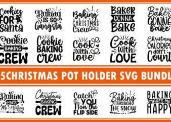 Christmas Pot Holder SVG Bundle