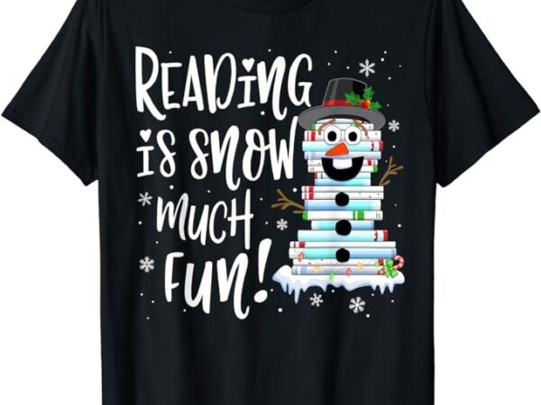 Christmas reading tee snowman book tee book lover reader tee t-shirt