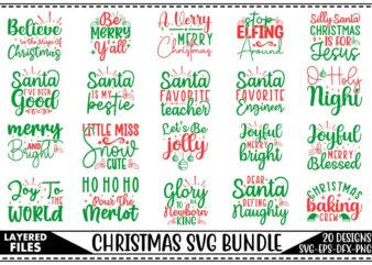 Christmas SVG Bundle t shirt vector file