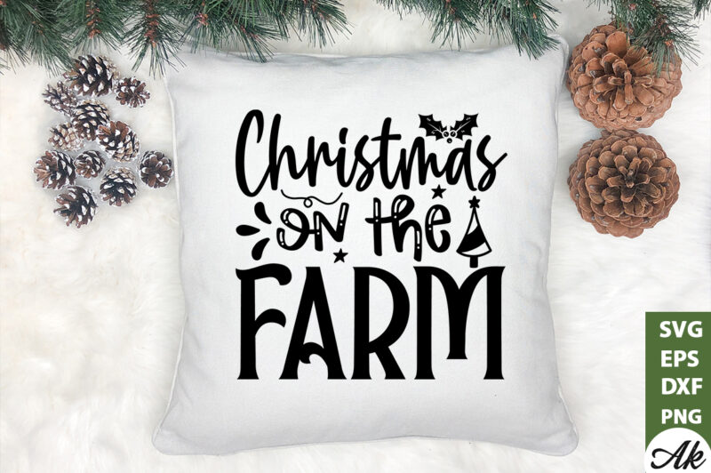 Christmas on the farm SVG