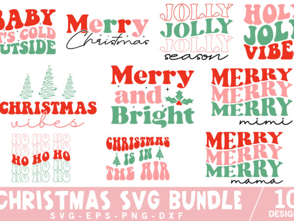 Christmas quotes svg bundle t shirt vector file