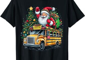 Christmas Tree School Bus Driver Costume Adults And Kids T-Shirt