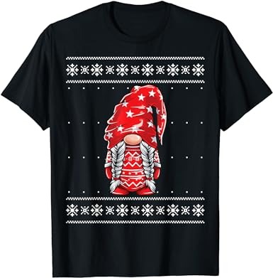 Christmas ugly sweater funny gnome family christmas t-shirt