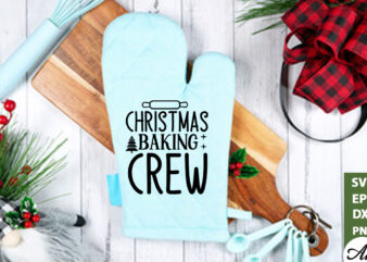 Christmas baking crew Pot Holder SVG