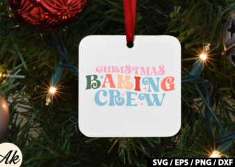 Christmas baking crew Retro SVG