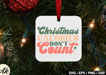 Christmas calories don’t count Retro SVG Design