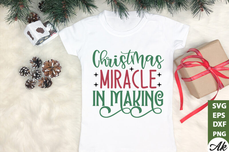 Christmas miracle in making Sign Making SVG