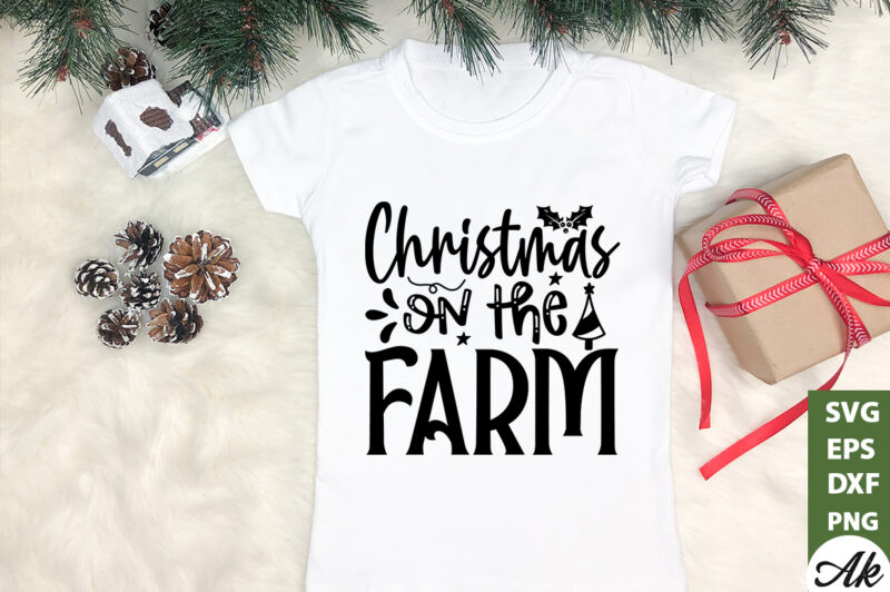 Christmas on the farm SVG