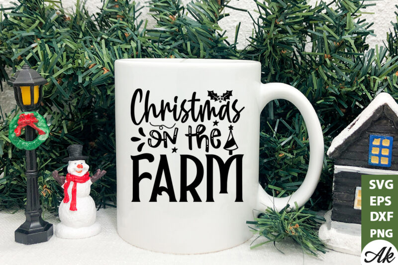 Christmas on the farm SVG