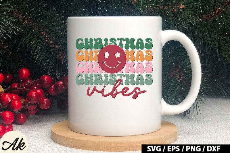 Christmas vibes Retro SVG
