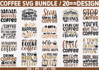 Coffee SVG Bundle t shirt vector file