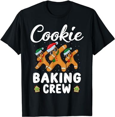 Cookie baking crew christmas family funny gingerbread team t-shirt png file
