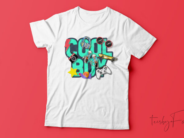 Cool boy | t-shirt design for sale