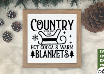 Country sleigh rides SVG