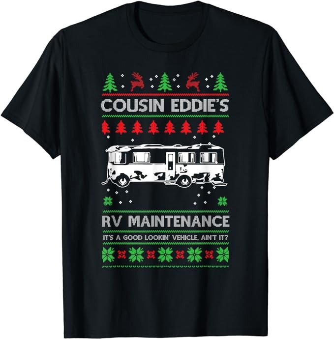 Cousin Eddies RV Maintenance Funny Holiday Ugly Christmas T-Shirt png file