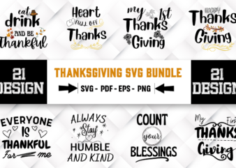 Thanksgiving 21 SVG Bundle