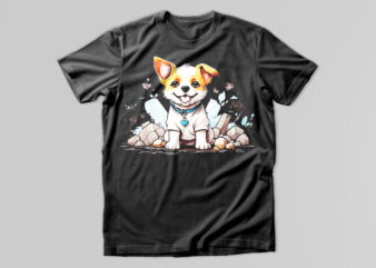 Dog t-shirt design