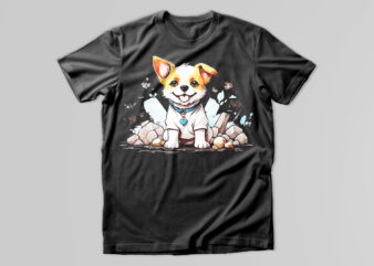 Dog t-shirt design