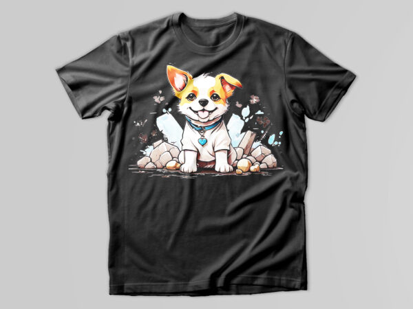 Dog t-shirt design