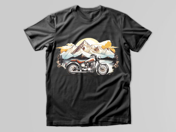 Motorcycle t-shirt design