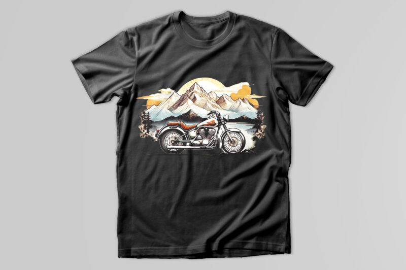 Motorcycle t-shirt design