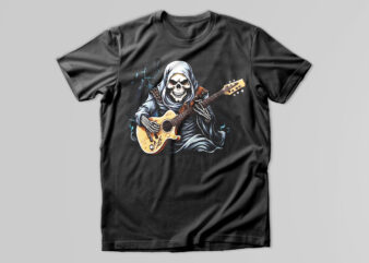 Musical skull T-Shirt Design