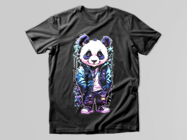 Smart bear t shirt design