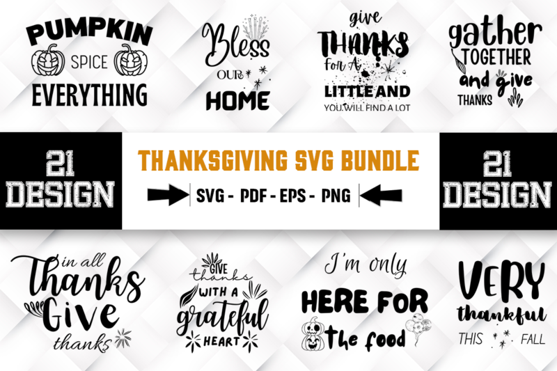 Thanksgiving 21 SVG Bundle