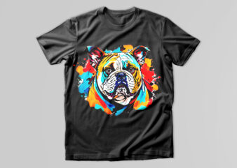 Dog t-shirt design