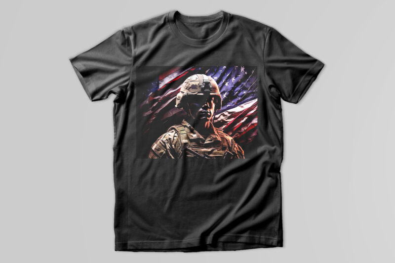 Soldier t -shirt design