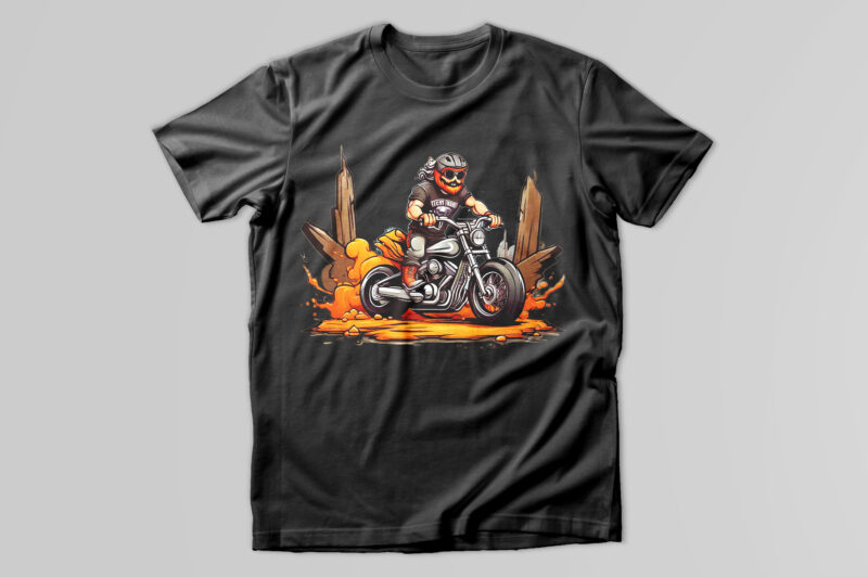 Motorcycle t-shirt design