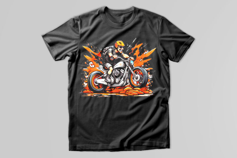 Motorcycle t-shirt design