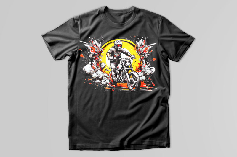 Motorcycle t-shirt design