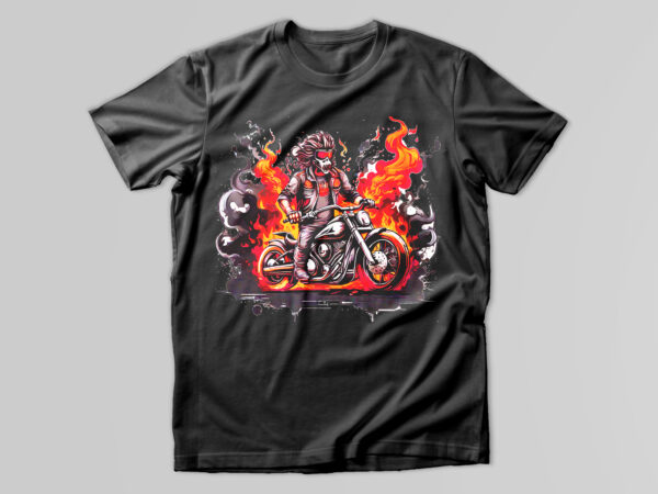 Motorcycle t-shirt design
