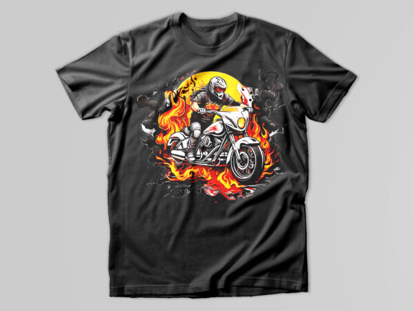 Motorcycle t-shirt design