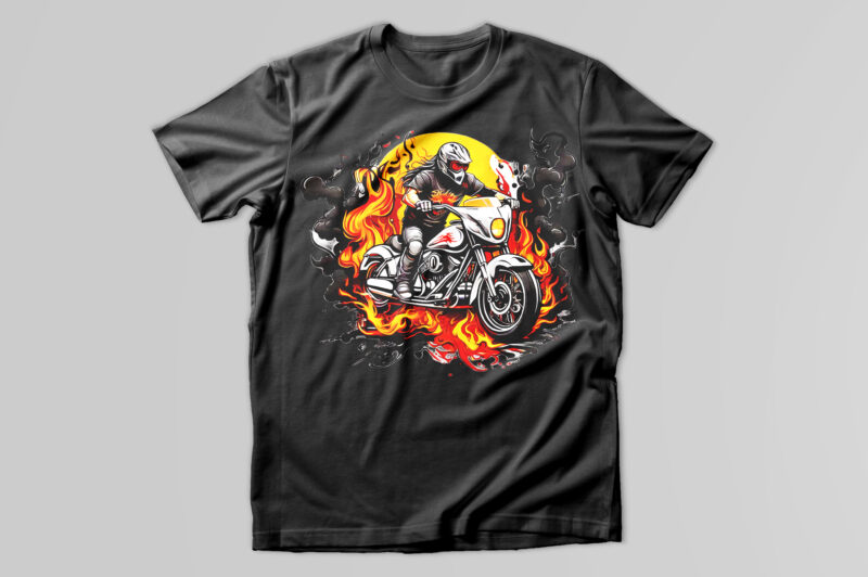 Motorcycle t-shirt design