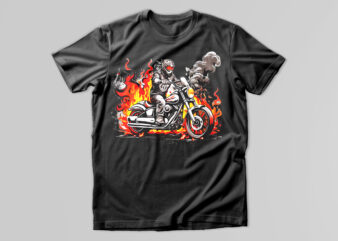 Motorcycle t-shirt design