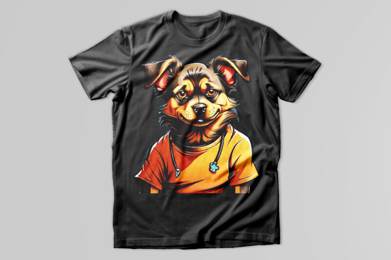 Dog t-shirt design