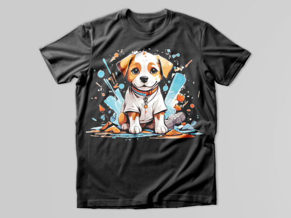 Dog t-shirt design