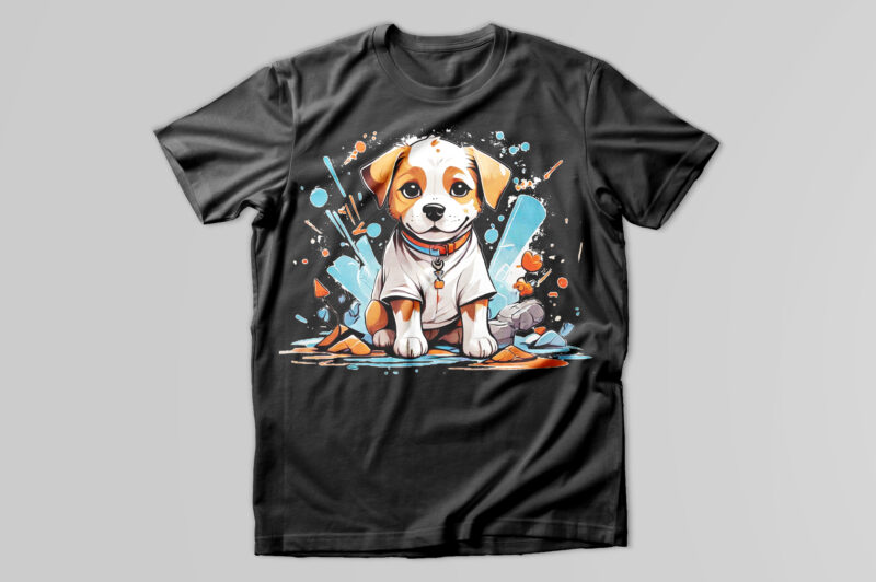 Dog t-shirt design