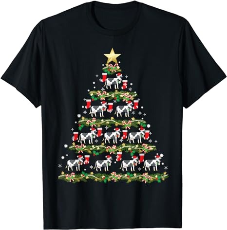 Cows Christmas Tree Cow Xmas Ornaments T-Shirt