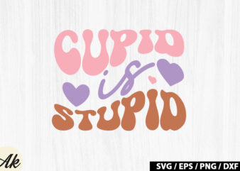 Cupid is stupid Retro SVG