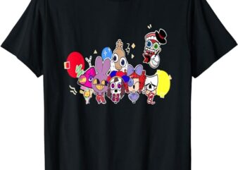 Cute Digital Circus Pomni Ragatha Jax DigitalCircus Goosewor T-Shirt PNG File