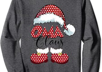 Cute Oma Claus New Christmas Santa Claus Sweatshirt
