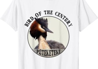 Cute Puteketeke New Zealand’s Bird of the Century Flower T-Shirt